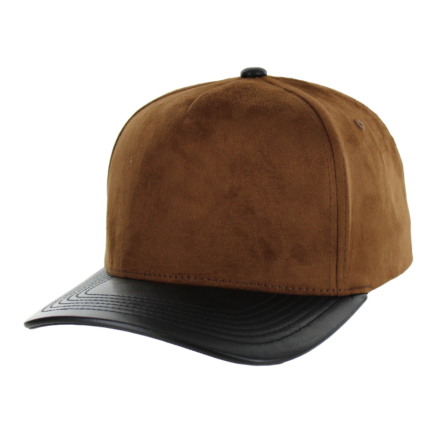 KAMEL 5 PANEL PU LEATHER SUEDE CAP