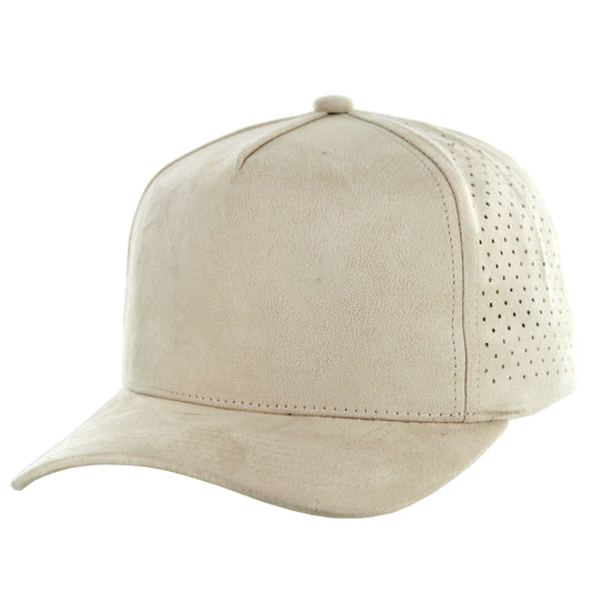 KAMEL 5 PANEL SUEDE PERFORATED CAP