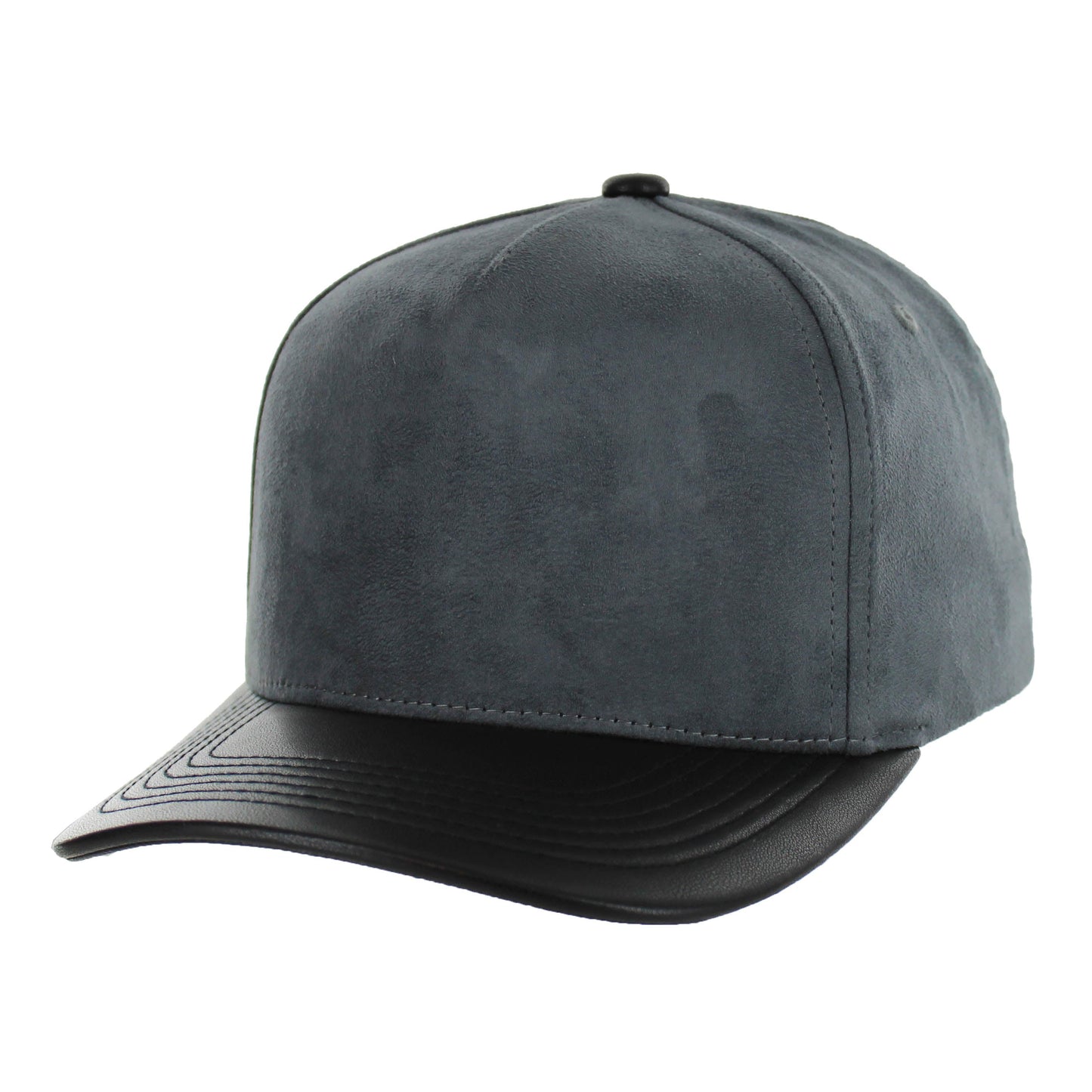 KAMEL 5 PANEL PU LEATHER SUEDE CAP