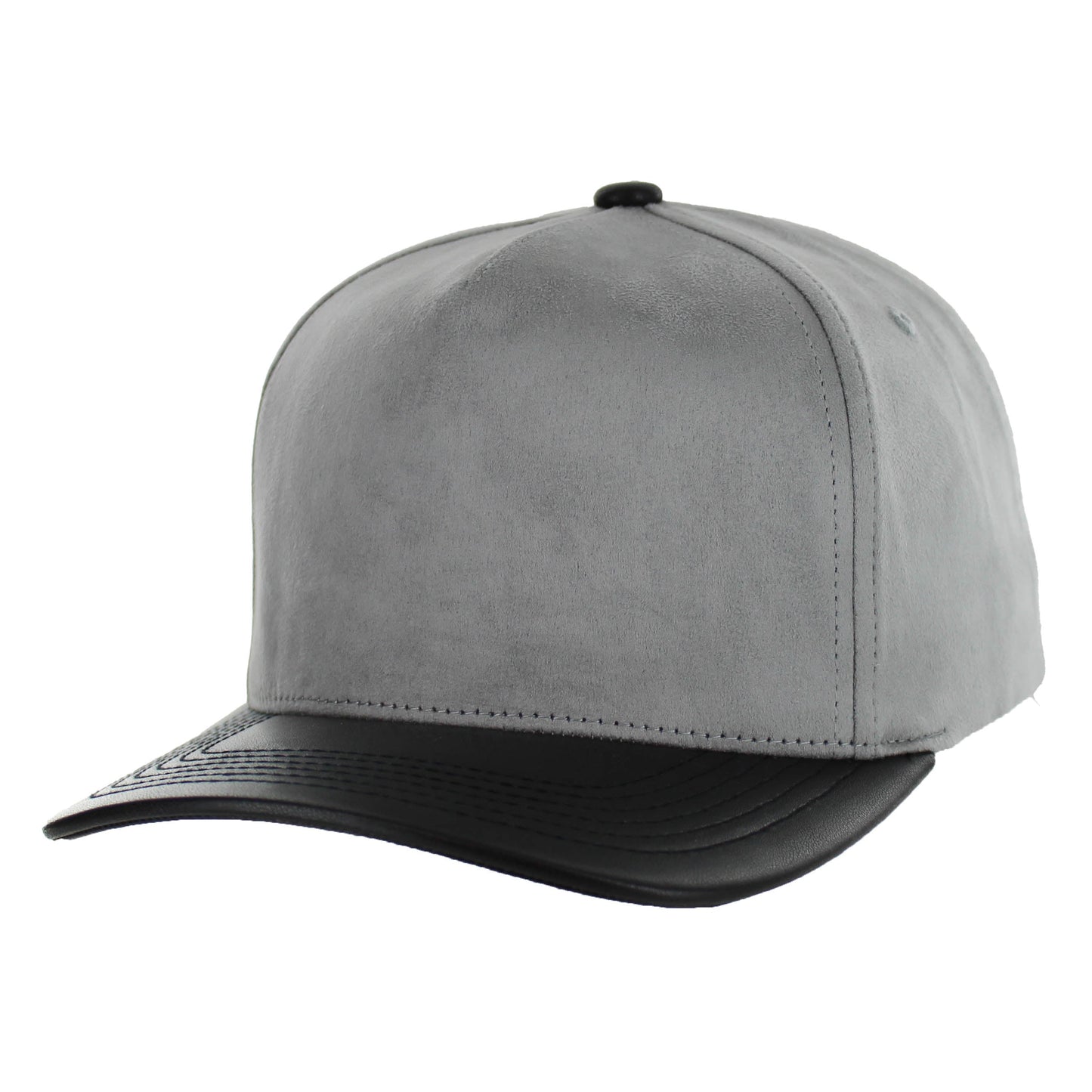 KAMEL 5 PANEL PU LEATHER SUEDE CAP