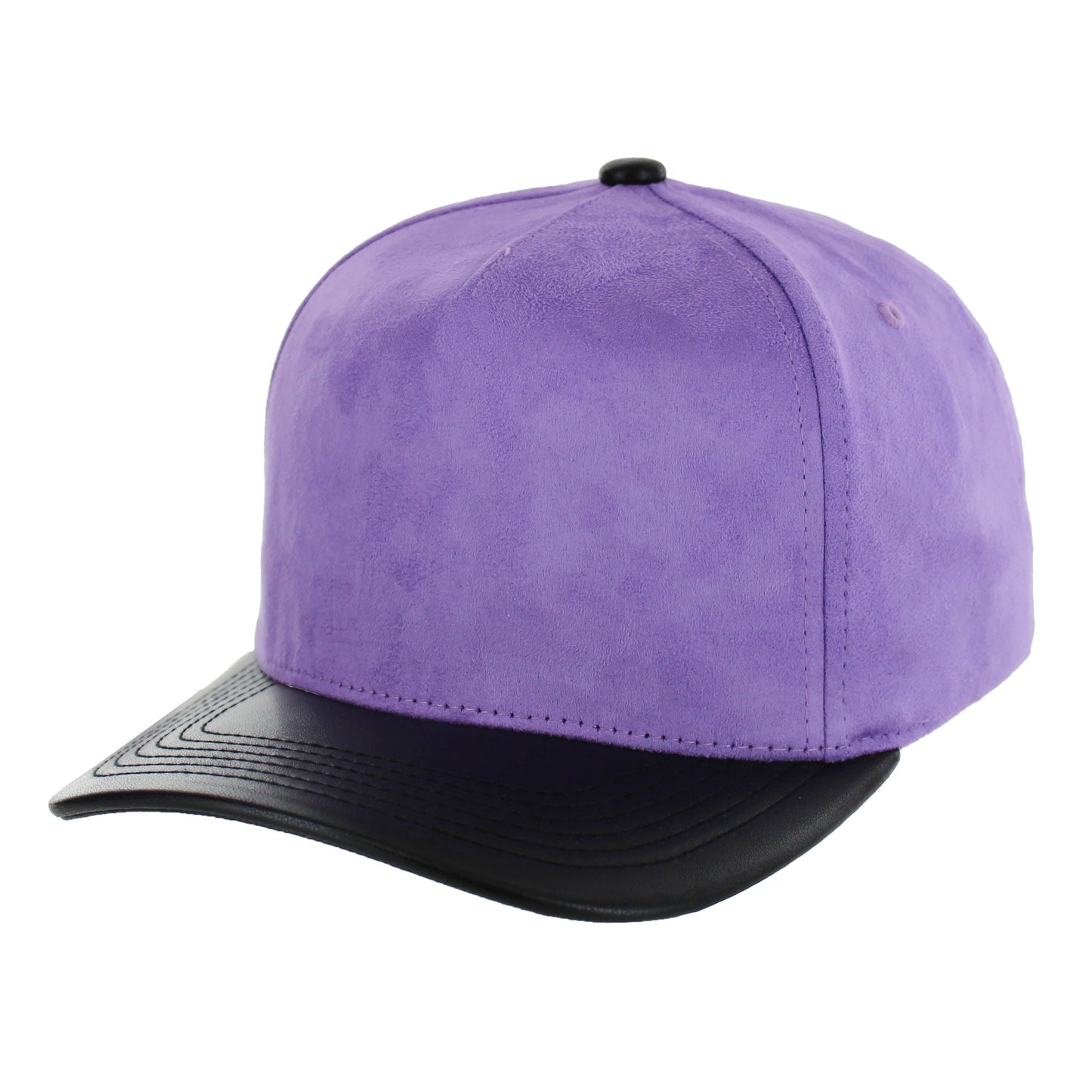 KAMEL 5 PANEL PU LEATHER SUEDE CAP