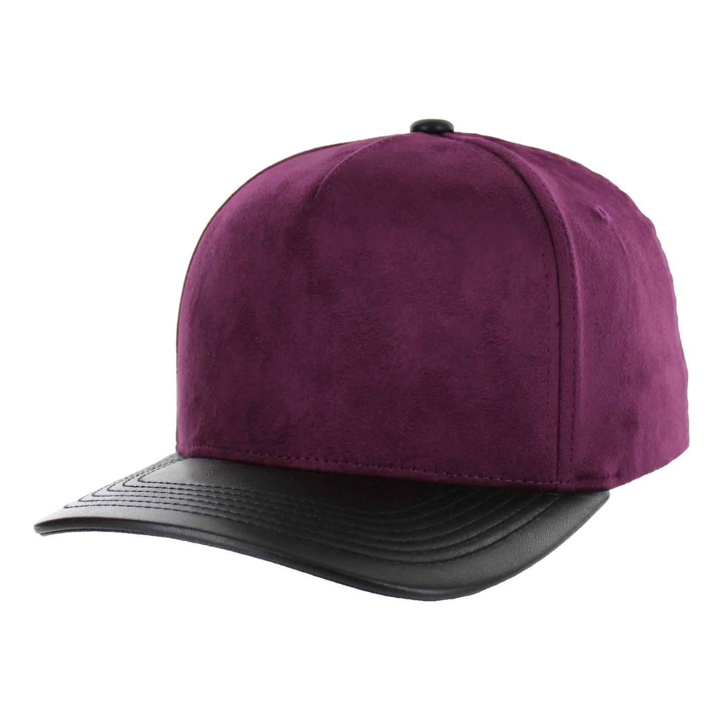KAMEL 5 PANEL PU LEATHER SUEDE CAP