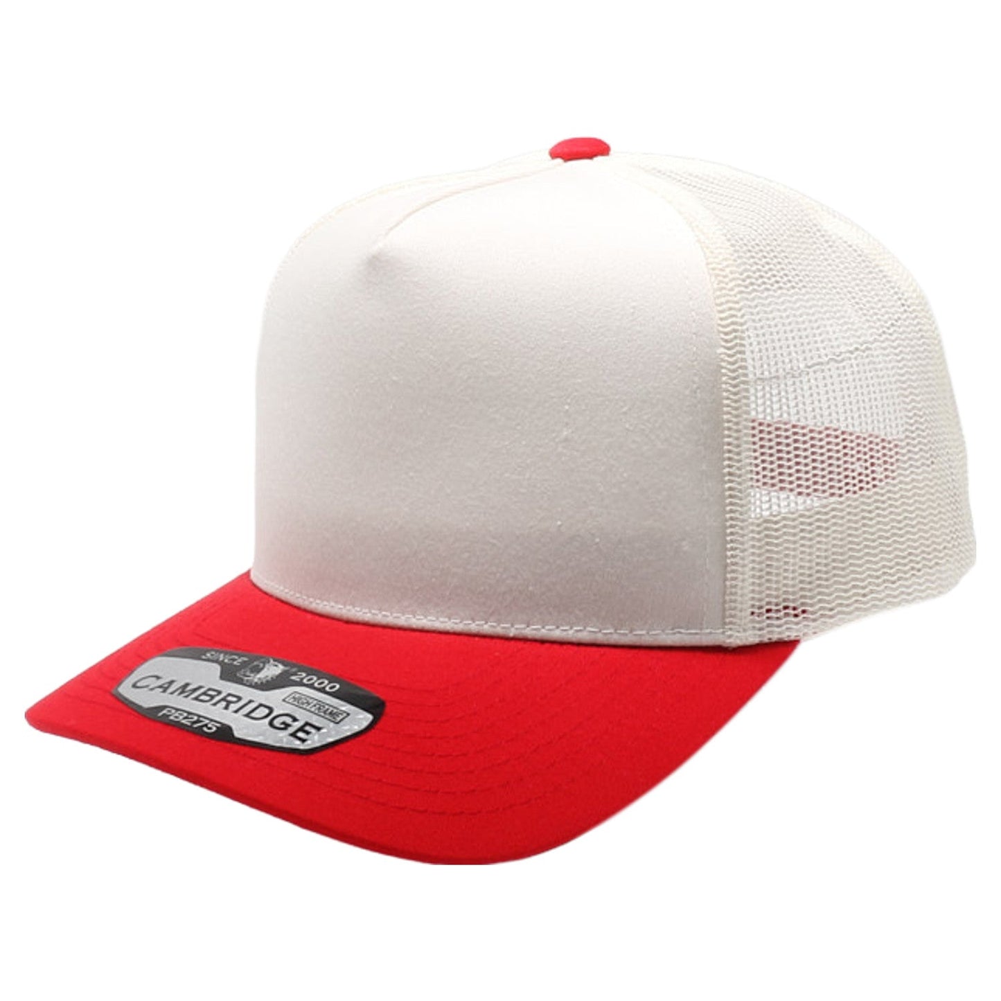 Cambridge Pb275 5 Panel High Frame Cream Two-Tone Meshback